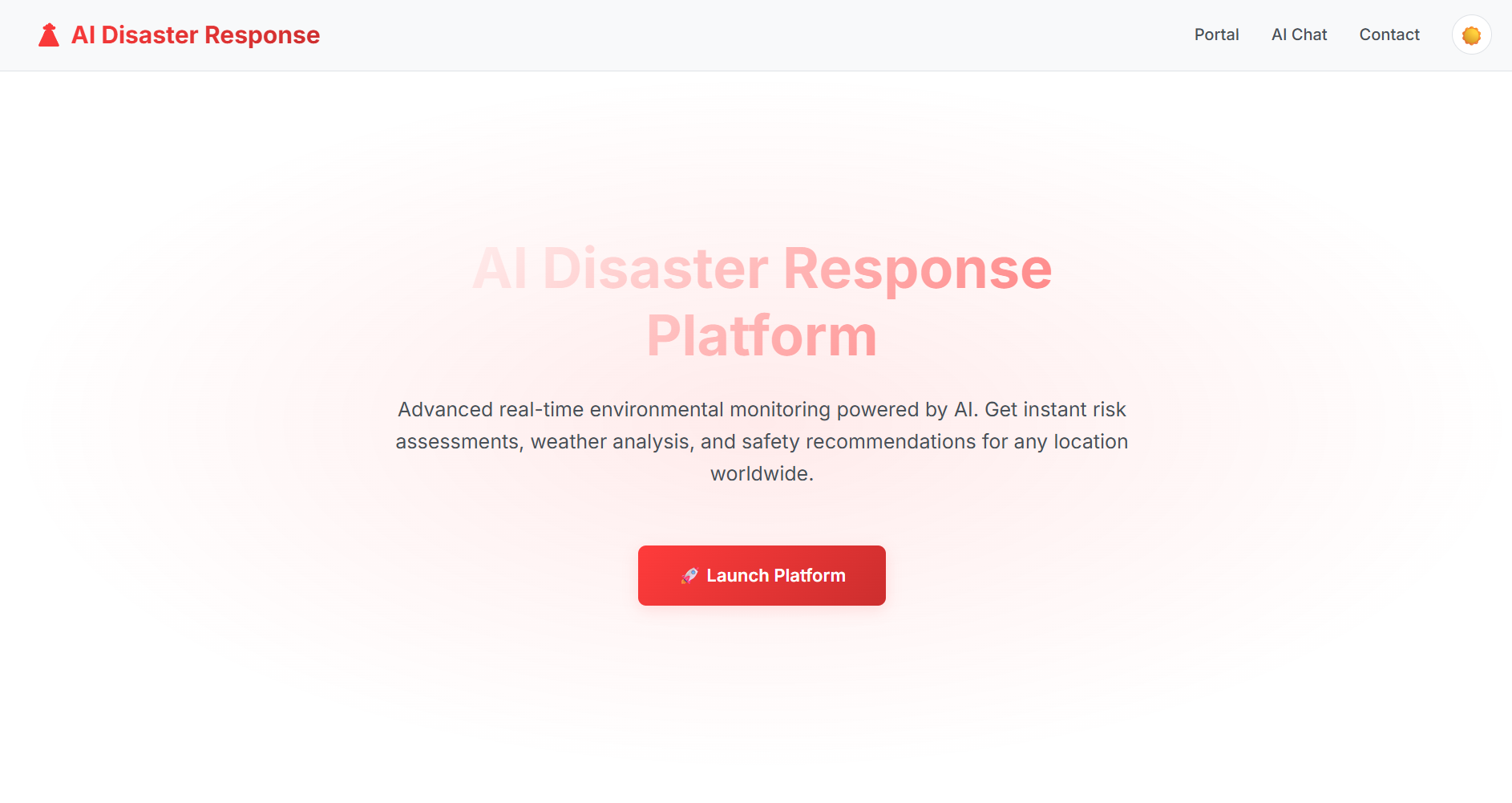AI Disaster Response Platform