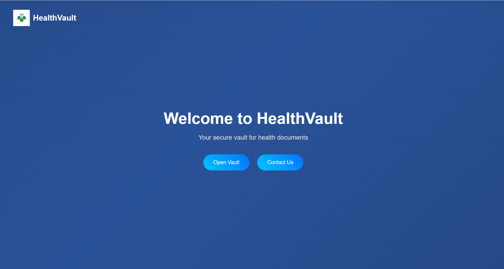 Cloud Health Record Vault